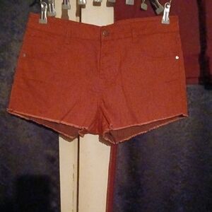 Forever 21 High Waist Brick Red Shorts